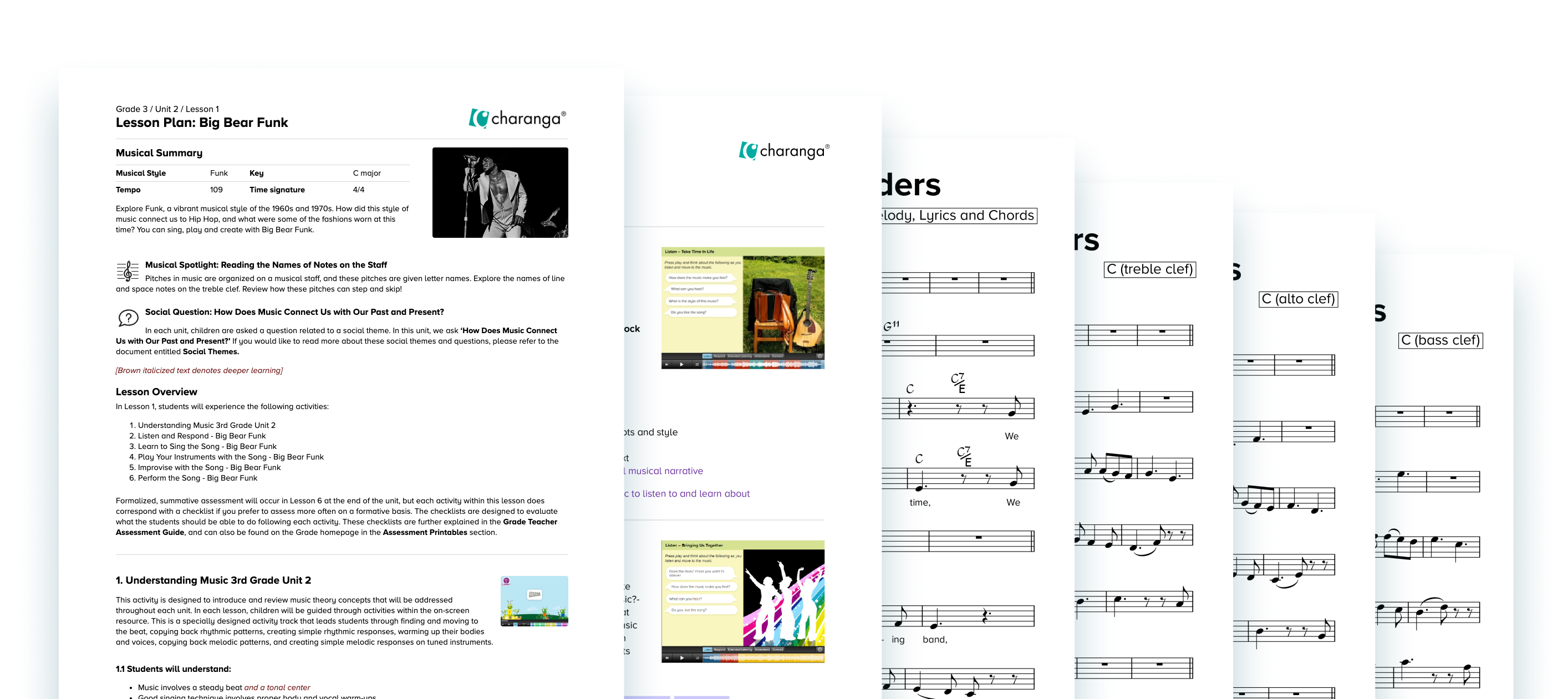 Screenshot of the Music First Elementary homepage