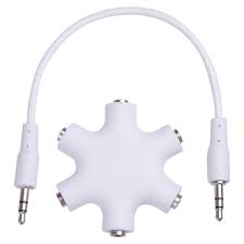 Headphones with splitter